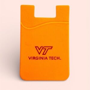 NEW Virginia Tech phone back stick-on card holder